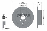 2Er-Set 2Er Set Bremsscheibe Textar 92200000 Subaru 26700AJ00A Subaru 26700FG000