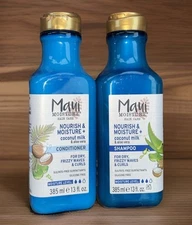 Maui Moisture Nourish & Moisture Coconut/Aloe Shampoo/Conditioner Set-13oz-New