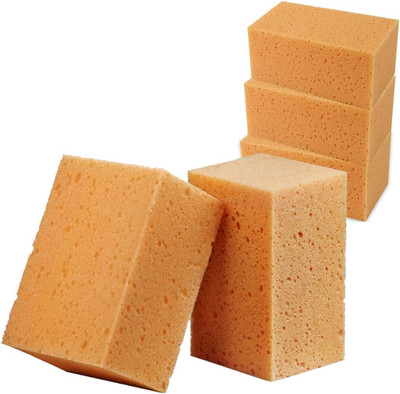 5PCS Car Wash Sponges, 8.5''?4.4''?3.5'' Large Extra Soft Coral Non Coffee