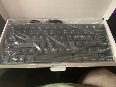 K-1000 Mini USB Tastatur - Schwarz