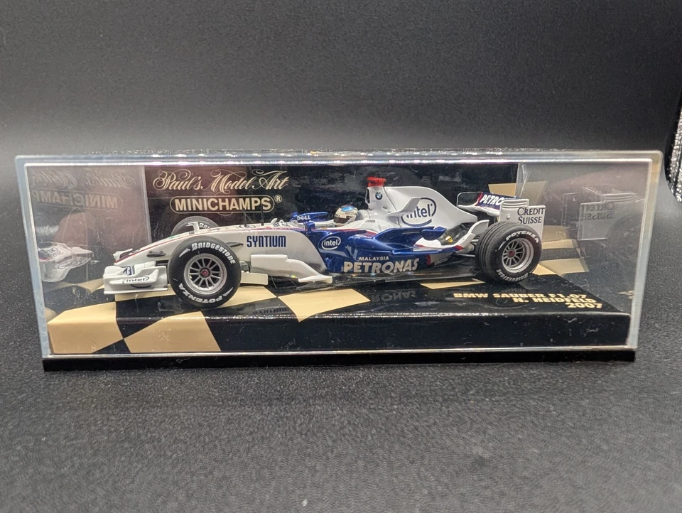Minichamps F1 1:43 BMW Sauber F1.07 Nick Heidfeld Formel 1 Saison 2007 Modelcar - Bild 2 von 2