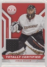 2013-14 Totally Certified Materials Red Jonas Hiller #TC-JHI 0x8t