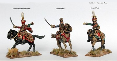 28mm Napoleonic French Cavalry Commanders Perry Miniatures Metal YHP