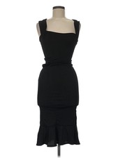 NWT PrettyLittleThing Women Black Cocktail Dress 8