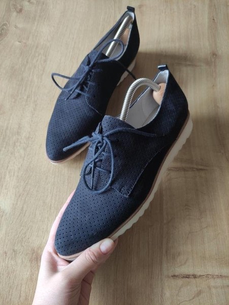 Women Navyboot Oxford Navy Suede 37