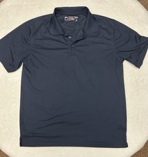 Ariat Tek Polo Shirt Men  s M Navy Blue Heat Series Cowboy Western Performance