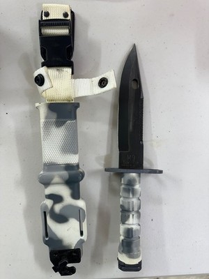RARE LanCay M9 Bayonet  w/Scabbard Urban Winter Camouflage