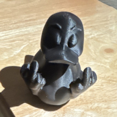 Black Ghost Figurine Matte Finish Plastic Decor w/ 3D Effect, Solid Pattern