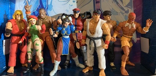 Jada Toys Street Fighter II bundle all complete Ken Ryu Cammy M. Bison 