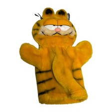 Vintage 1978 1981 Dakin Garfield The Cat Plush 10.5 Hand Puppet Korea Plush
