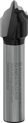 Bosch PRO Profilnutfräser, R 2,4, Schaft 8 mm