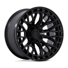 22x9.5 Fuel Wheels Fc869 Sigma Blackout W G-blk Lip Rims 6x135 Et18 1pc