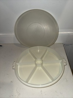 Vintage Tupperware 12   7 Section Divided Container 405-1 With Lid