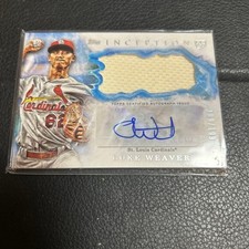 Luke Weaver 2017 Topps Inception Autographed Patch Card Cardinals