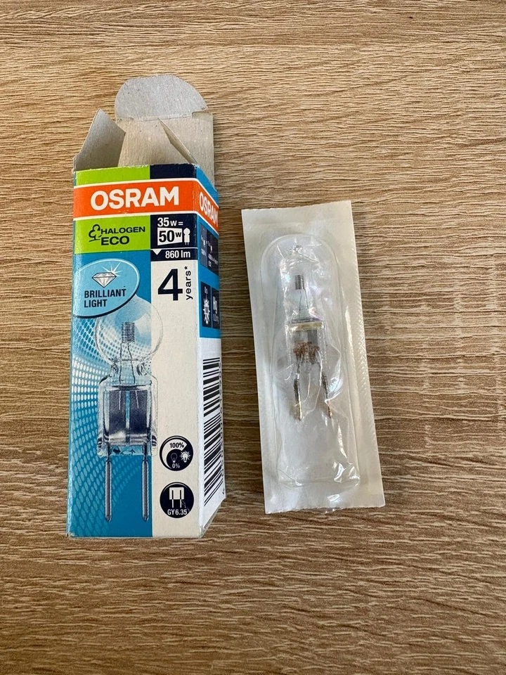 OSRAM H64432ECO lampadina alogena 35w=50e 12v 2900k GY6.35 - Immagine 3 di 3