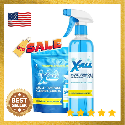 #ad X ALL Multi Purpose Cleaner Spray Bottle and 5x Cleaning Tablets $30.65