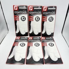 6 FOOTJOY CONTOUR FLX GOLF GLOVE Mens Cadet Medium Left Hand NEW 68749E Pearl