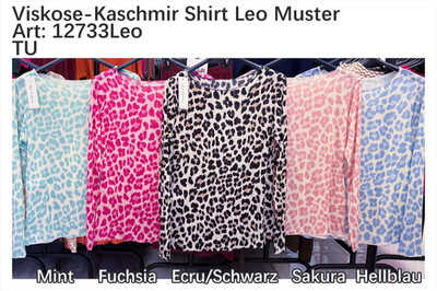 LEO VISCOSE KASCHMIR DAMEN BASIC SHIRT WEICH UND ANGENEHM VIELE FARBEN GR.36-42