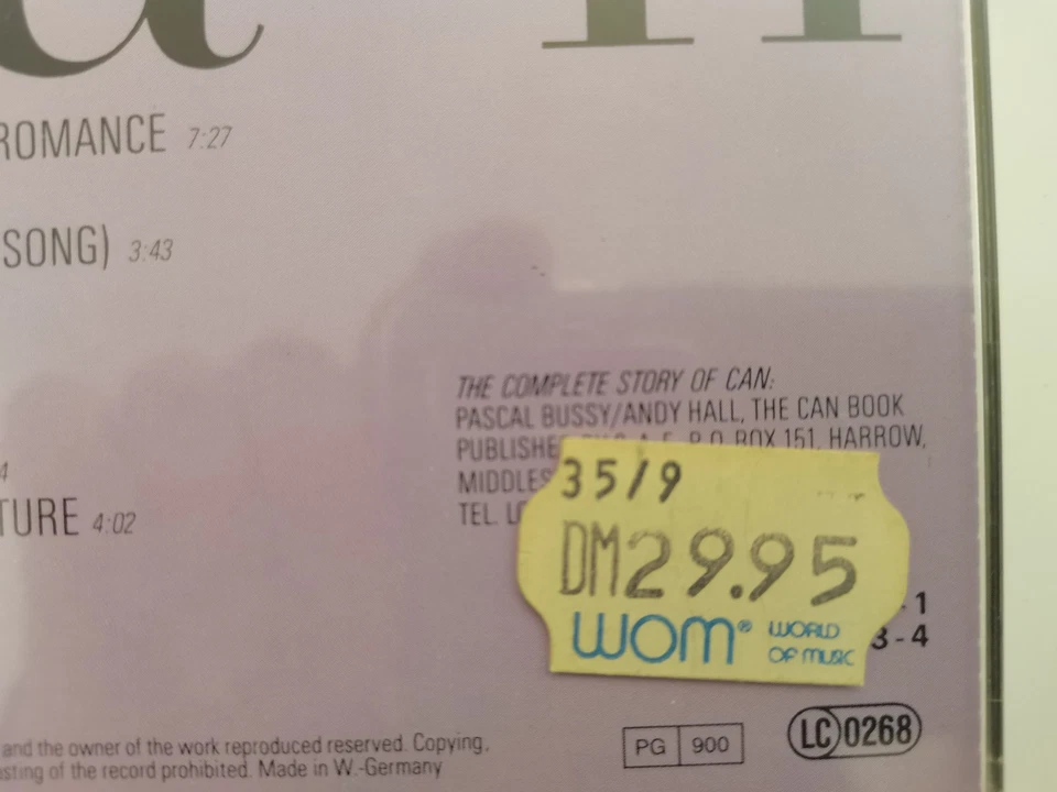 Can - Rite Time (1989) 042283888326 CD in Top Zustand - Bild 3 von 4