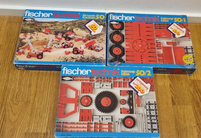 +++ Fischertechnik Grundkasten 50 + Ergänzungskasten 50/1 + 50/2 +++