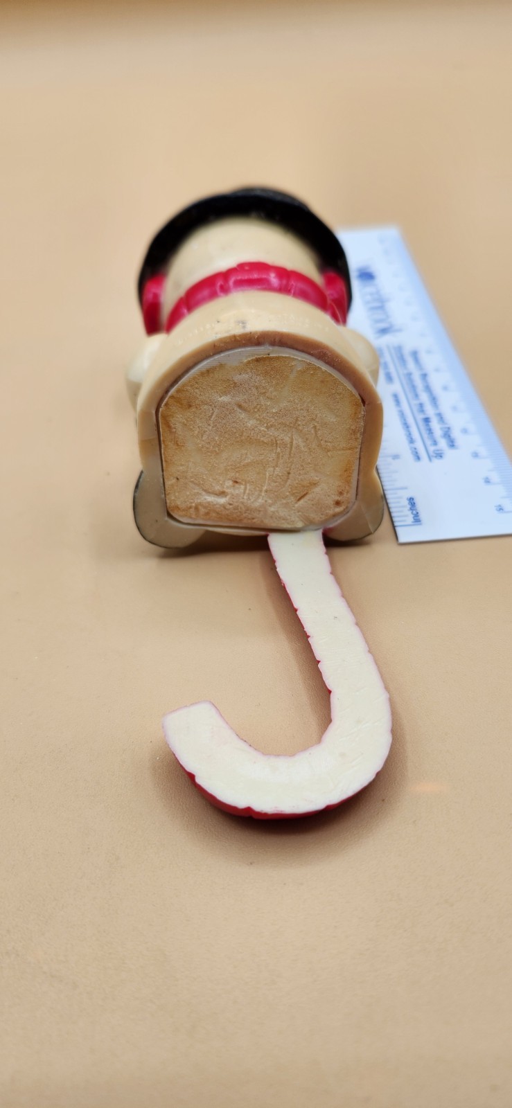 Vintage 1982 Plastic Christmas Stocking Hanger Holder Snowman Sun Hill