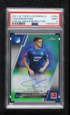 Christoph Baumgartner Chrome Bundesliga 2021/22 Green Refractor /99 Auto