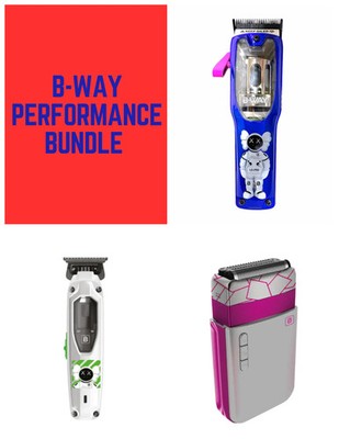 B-WAY Performance Bundle   Clipper, Trimmer & Shaver Set Fast Ship | Authorized