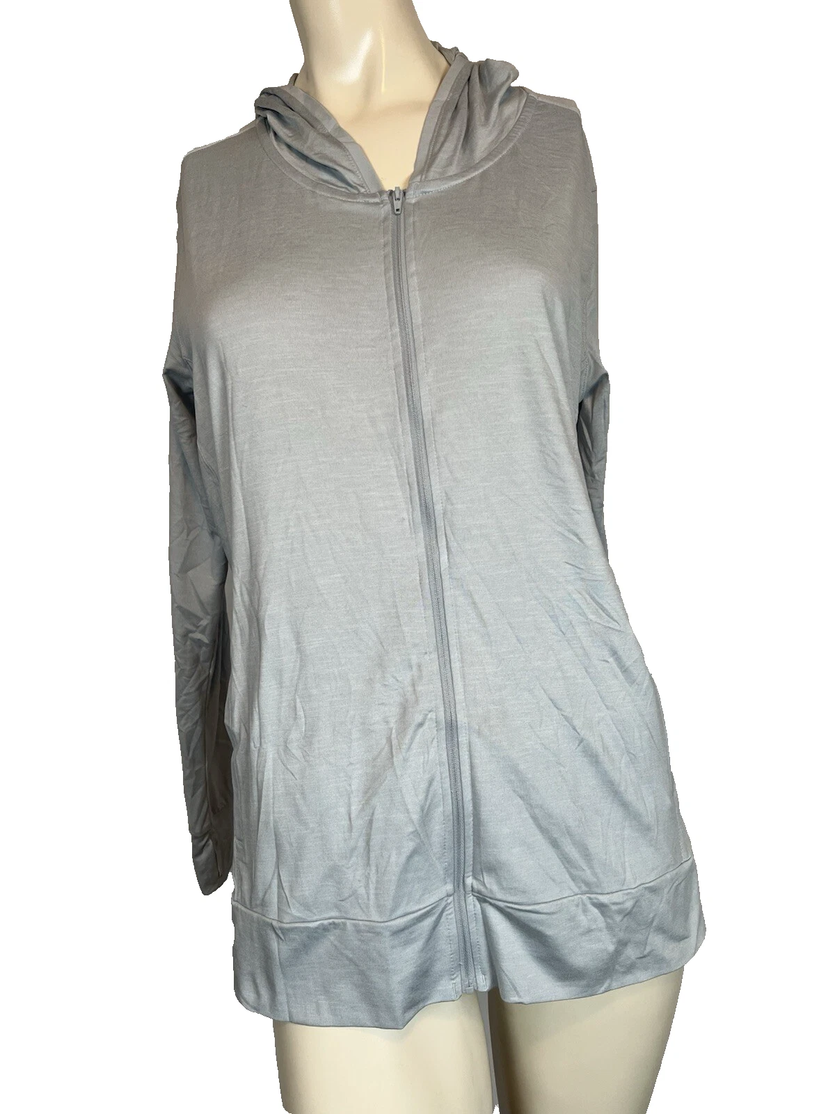Columbia Women's Place To Place Full Zip Hoodie Lightweight Blue Large