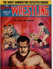 Ring Wrestling Jan 1967 Bruno Sammartino Gene Kiniski Women Wrestling VG