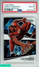 2025 PANINI PRIZM MANGA VERTICAL LARRY FITZGERALD #6 PSA 10 GEM MT