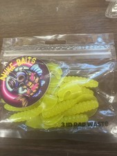 RARE HARD TO FIND NUKE BAITS 3" GRUB - In RAD WASTE COLOR 10 Pk  FAST SHIPPING