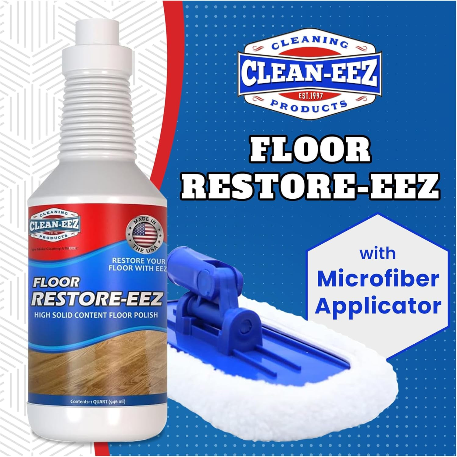 Clean-Eez Ultimate Floor Restorer & Polish - Revitalize, Protect, Shine Wood, La