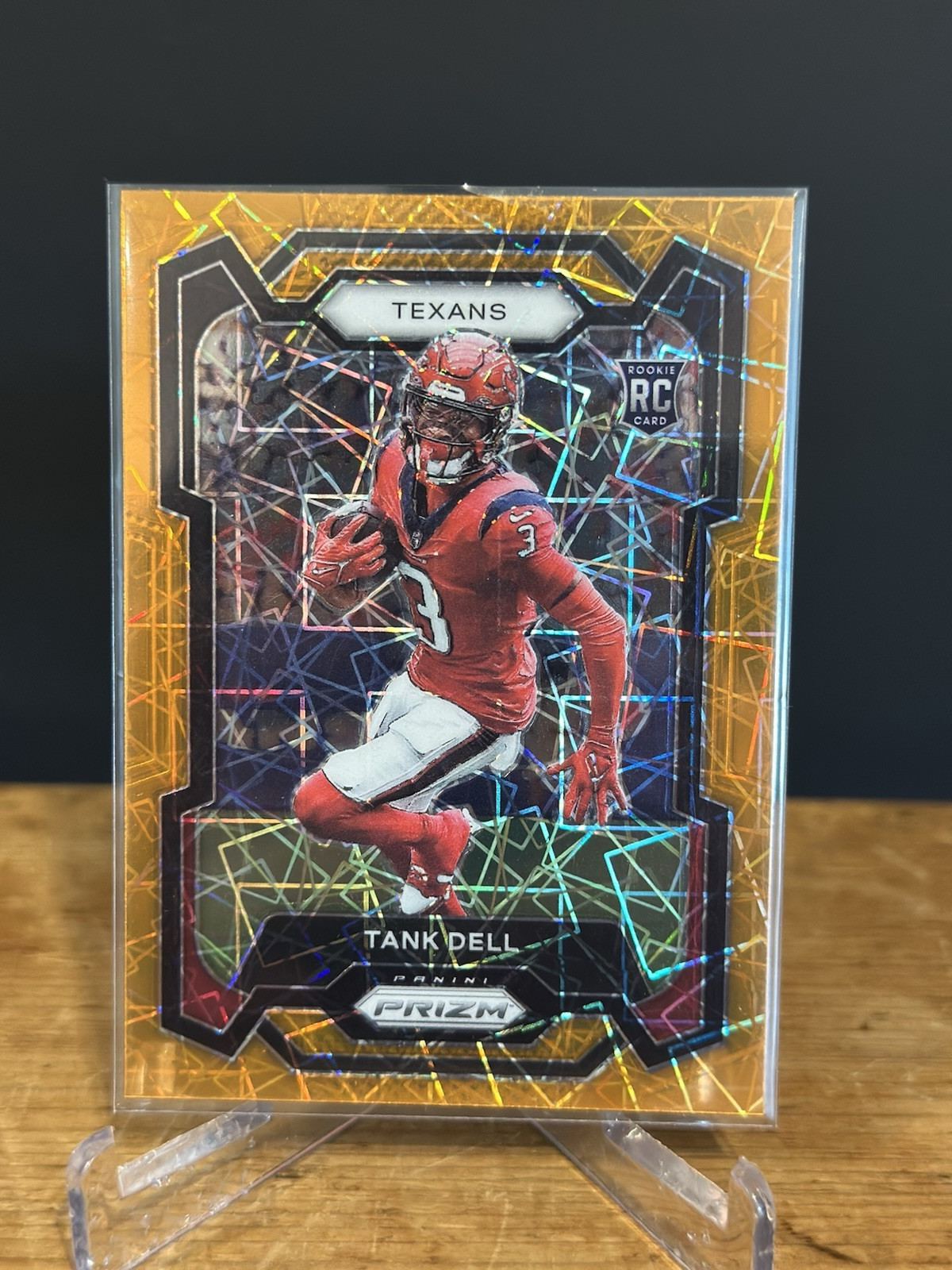 2023 Panini Prizm Tank Dell Orange Lazer Prizm Rookie RC #341