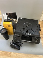 Kodak Carousel 4600 Slide Projector with Lens Remote Box NO TRAY TESTED WORKS