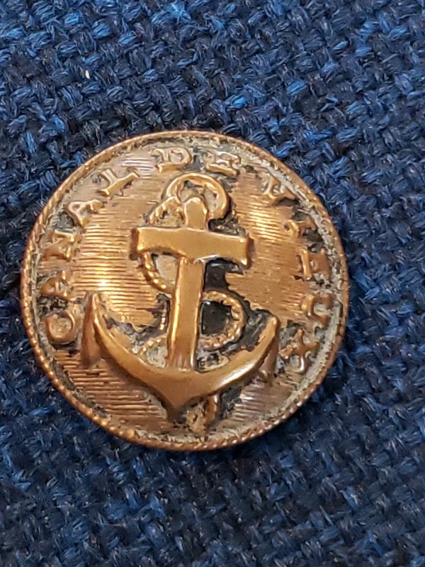 Canal de Vieux Brass Button 2 Piece Vintage Anchor Rope