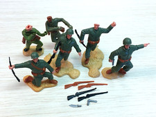 Vintage Timpo U.S. Army Infantry  Weapons Lot WWII 1/32 54mm Toy Soldiers