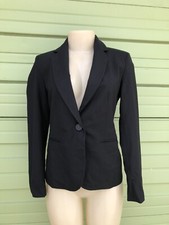 New ZARA Black Women's Jacket Blazer Suit Collared long sleeve Size 4 7159C
