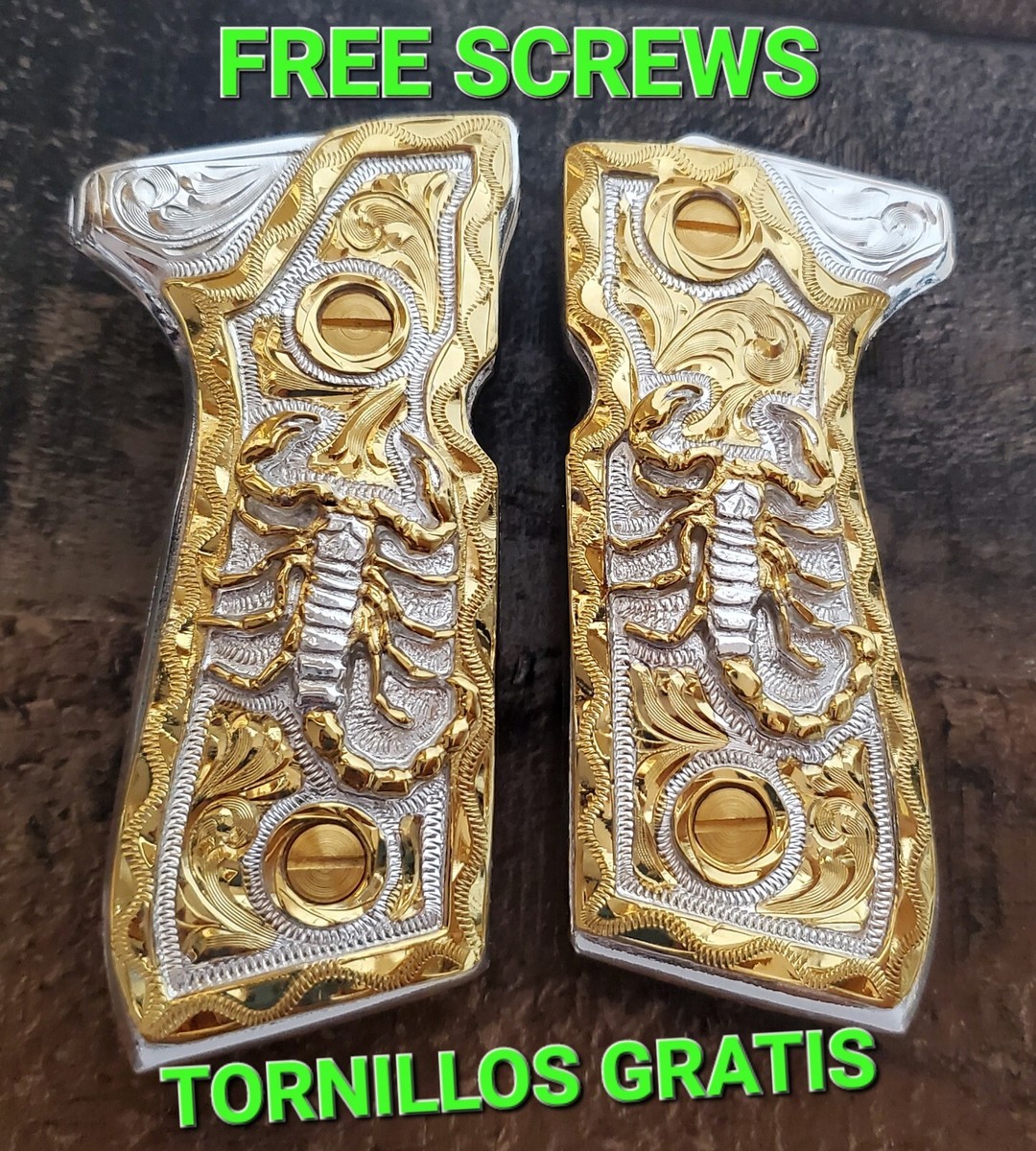 Scorpion Cachas alacran narcos style 24k gold plated Premium