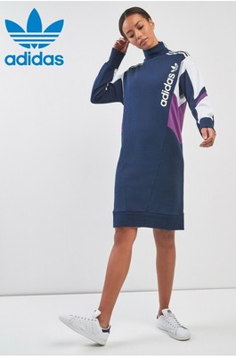 adidas high neck trefoil dress