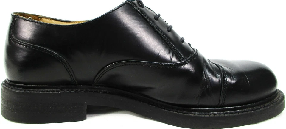 Мужские туфли-оксфорды Kenneth Cole с закрытым носком размер 7,5 черный кожаный верх и стельки - Изображение 4 из 4