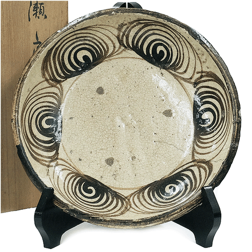 Edo era Antiques Koseto ware Horse-eye plates Japanese antique Ceramics