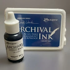 Ranger WENDY VECCHI Archival NIGHT SKY Ink Pad & Reinker Permanent/Waterproof