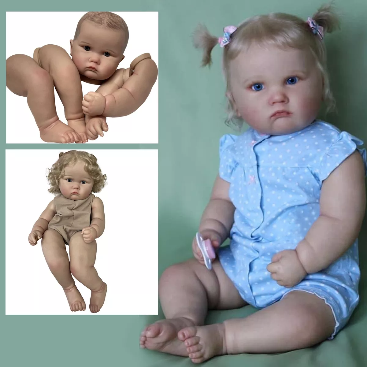 65cm Painted Reborn Doll Kits Charlotte Handmade Realistic Vinyl Kits Toy  Unasse