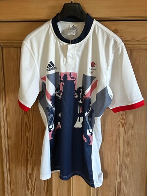 ADIDAS 3 Lions Team GB Olympische Spiele RIO 2016 Gr. L Herren Shirt Trikot