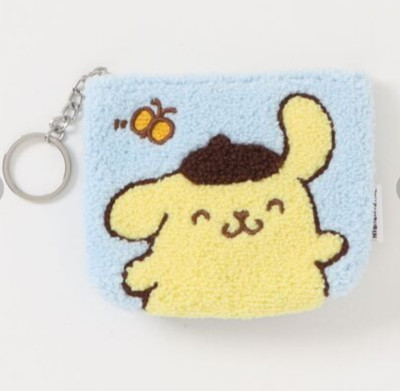 Sanrio Characters Pompompurin Sagara Embroidery Mini Pouch SBlue JP LTD Original