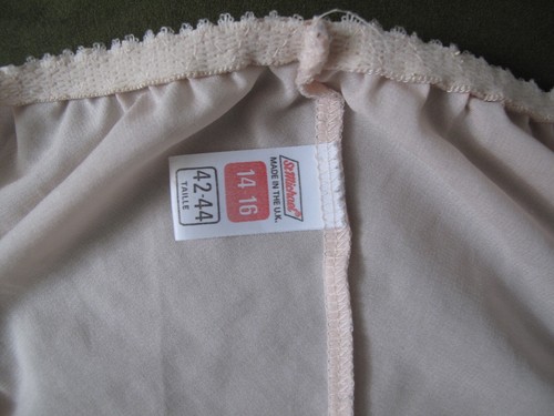 Vintage M&S French knickers pale pink UK 10 - Picture 4 of 8