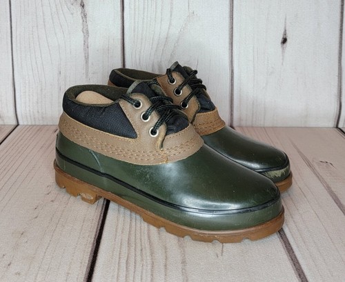 North Woods Thermo Lite Duck Boots Faux Fur Footbed Green Women's Size 6 M