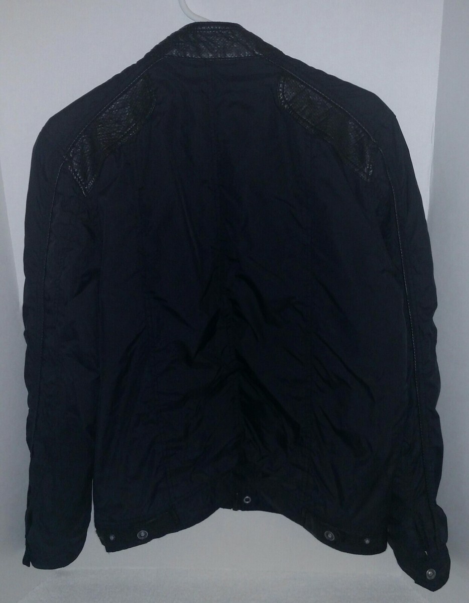 Guess Los Angeles 1981 Jacket With Faux Leather Trim Size Guess Los Angeles 1981 Jacket With Faux Leather Trim Size