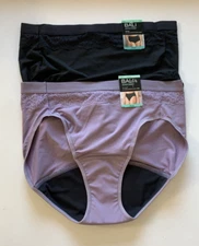 NWT! Lot of 2 Bali Sz XL Period Underwear Brief Light Leak Protection DFLLB1