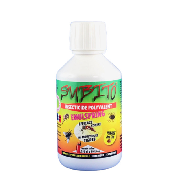 Anti moustique tigre et punaise de lit Subito Emulspring 250ml pour retrouver un sommeil serein